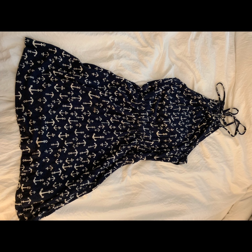 navy anchor dress